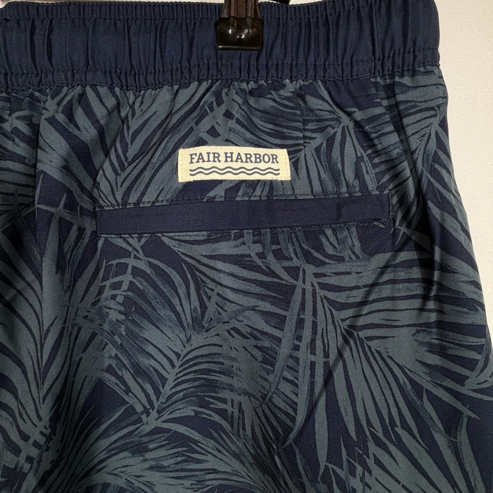 Fair Harbor Shorts Mens Navy The Anchor Floral Tropical Lined Size 2X - Picture 4 of 8